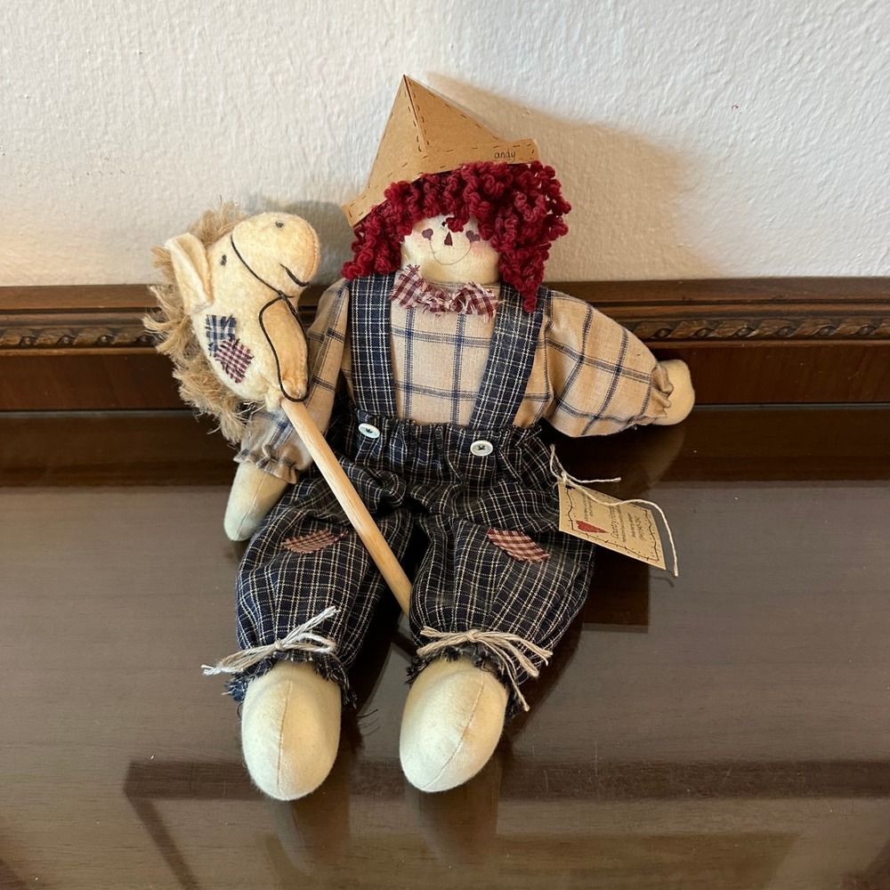 Country Homespun Little Andy No 14 Limited Edition 1996 Rag Doll Linda Barry 13"